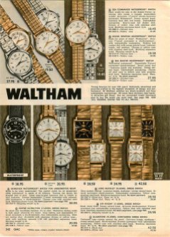 WALTHAM : brochure de promotion, 1962.