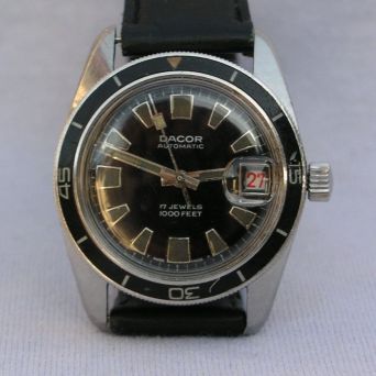 DACOR, montre de plongée, circa 1970.