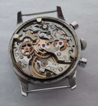 MEYLAN chronographe décimal réf. 1198 cal. Valjoux 72, circa 1950.
